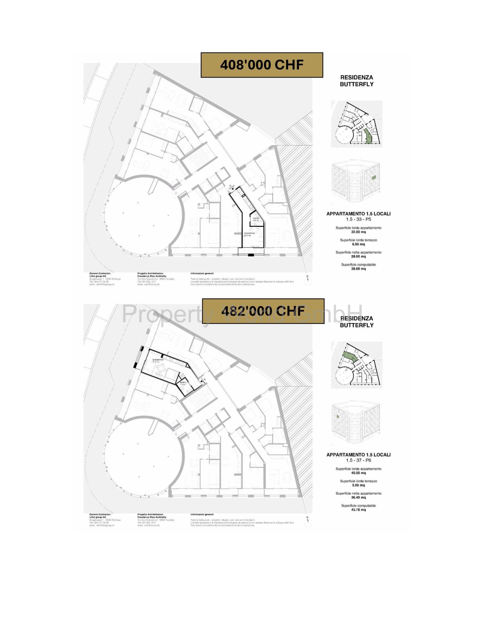 Gioiello abitativo elegante di 1,5 locali nel cuore di Paradiso