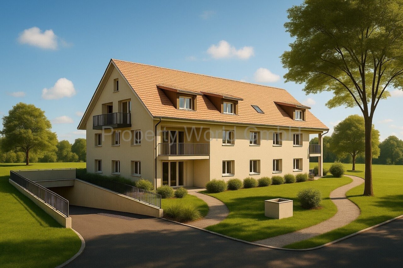 Visualisierung (Abweichungen können möglich sein / Garageneinfahrt wäre von oben)