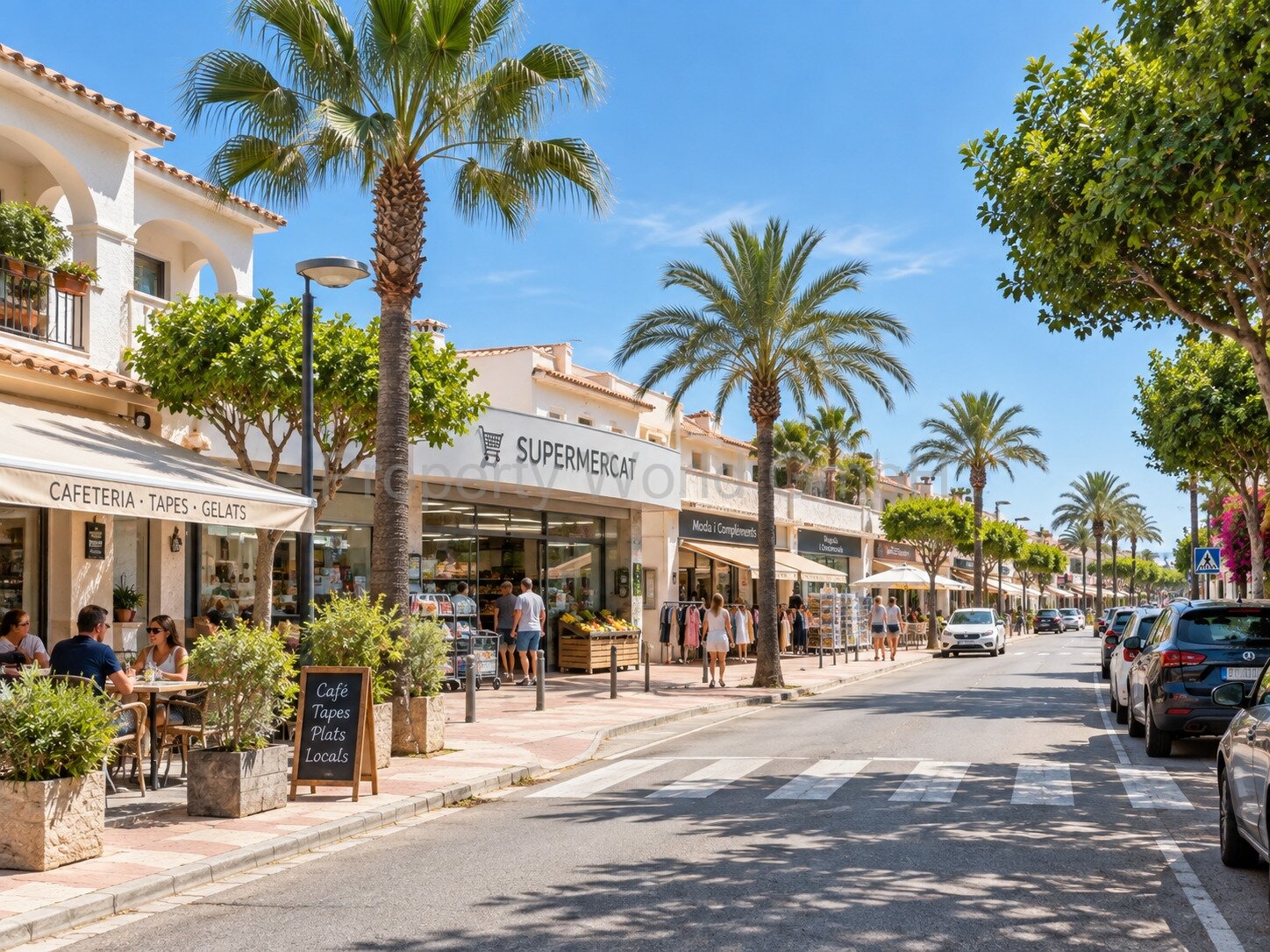 Einkaufen, Gastronomie und täglicher Bedarf direkt in Miami Platja Einkaufen, Gastronomie und täglicher Bedarf direkt in Miami Platja