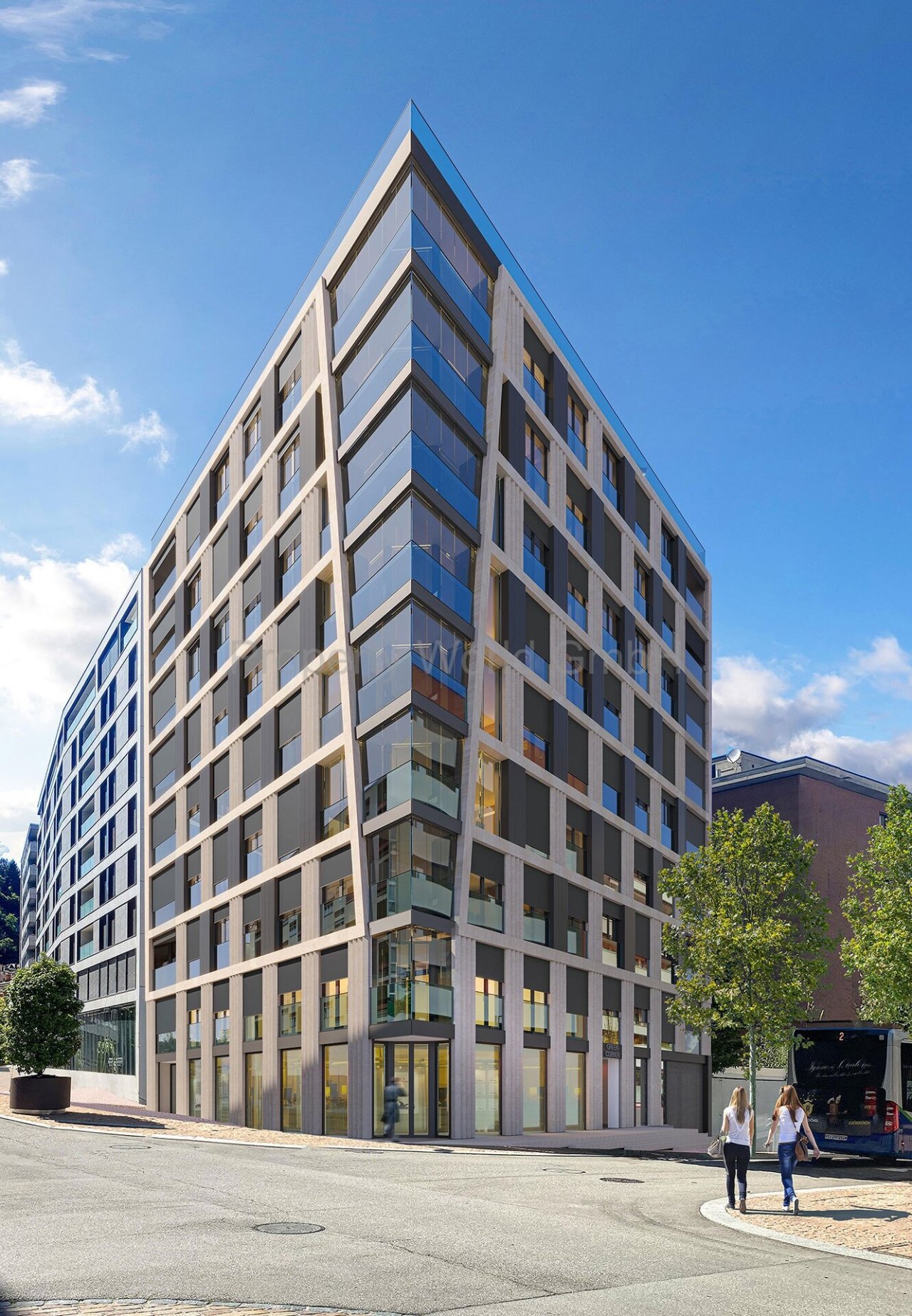 Moderne Architektur wie sie in den USA oder Dubai zu sehen sind Moderne Architektur wie sie in den USA oder Dubai zu sehen sind